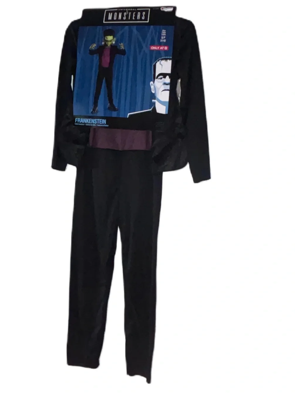 Universal Monsters Frankenstein Halloween Costume Boys Size S (4/6) or M (7/8) - Picture 3 of 13